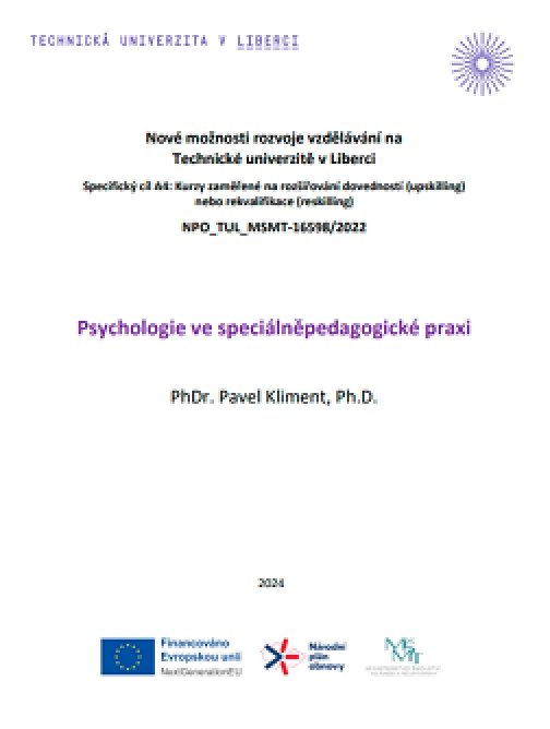 Psychologie ve speciálněpedagogické praxi