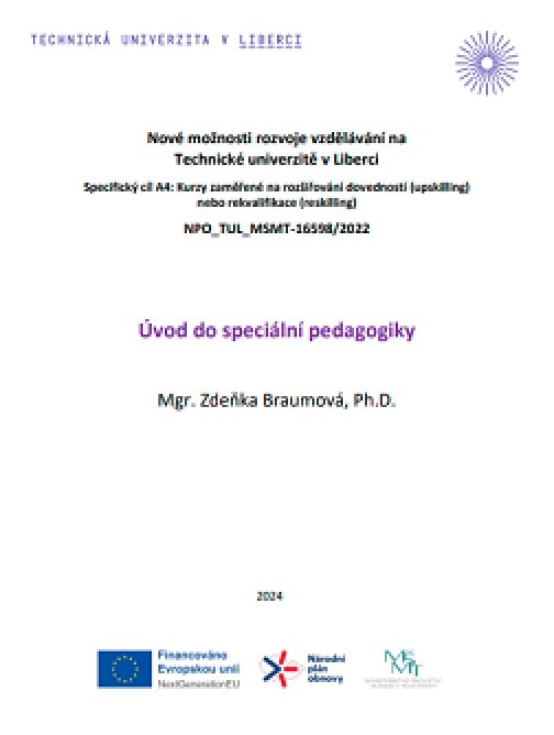 Úvod do speciální pedagogiky