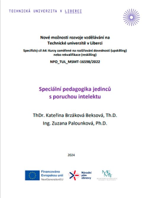 Speciální pedagogika jedinců s poruchou intelektu