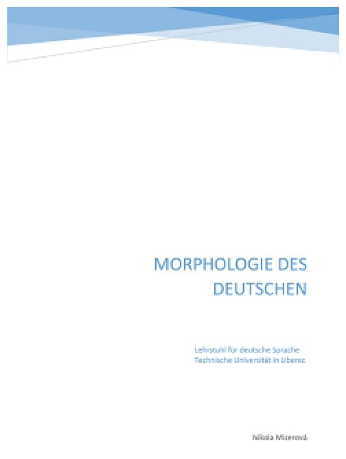 Morphologie des Deutschen