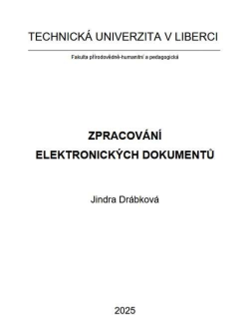 Zpracování elektronických dokumentů